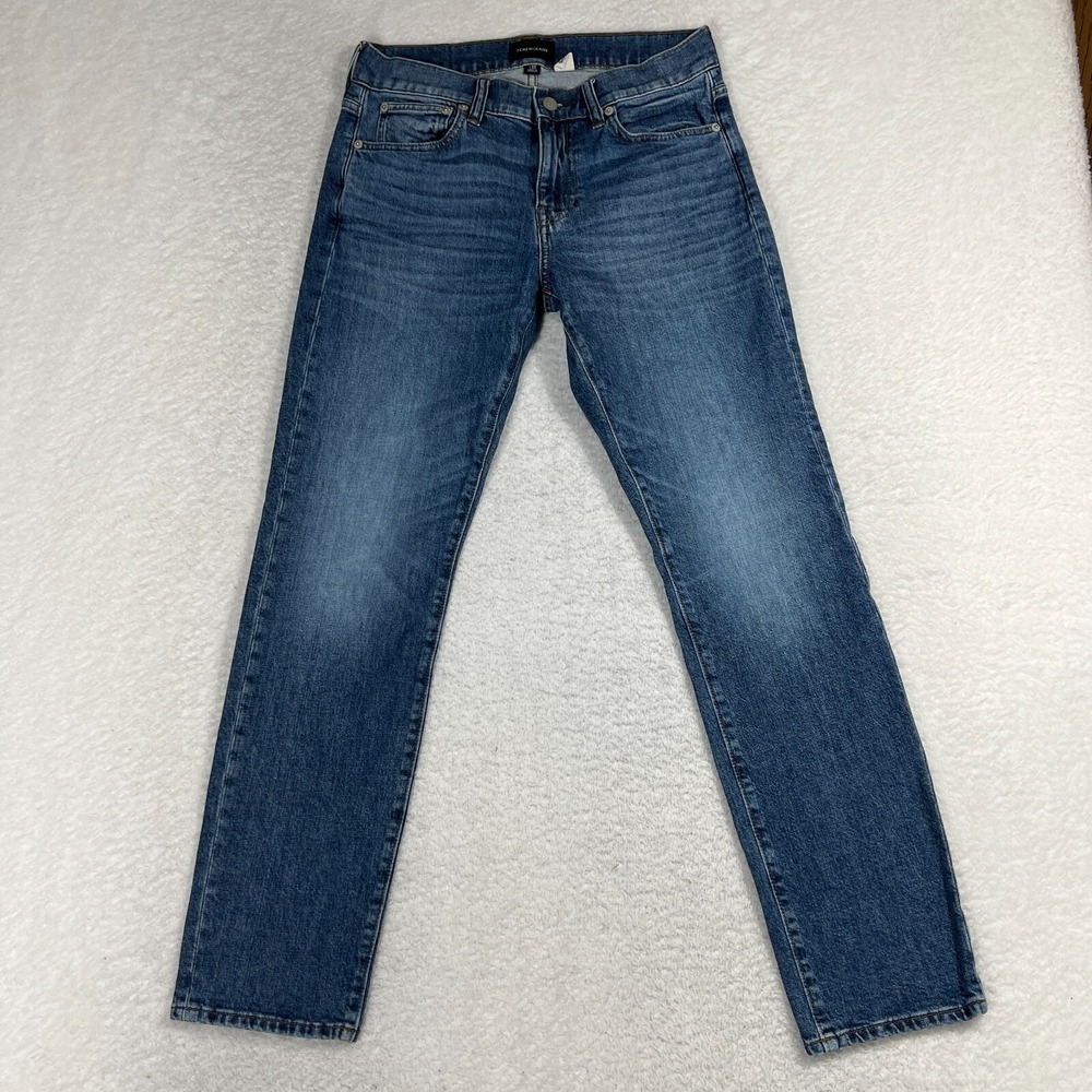 J Crew 484 Slim Fit Tapered Leg 30x32 (29x30) Medium Wash Denim Blue Jeans